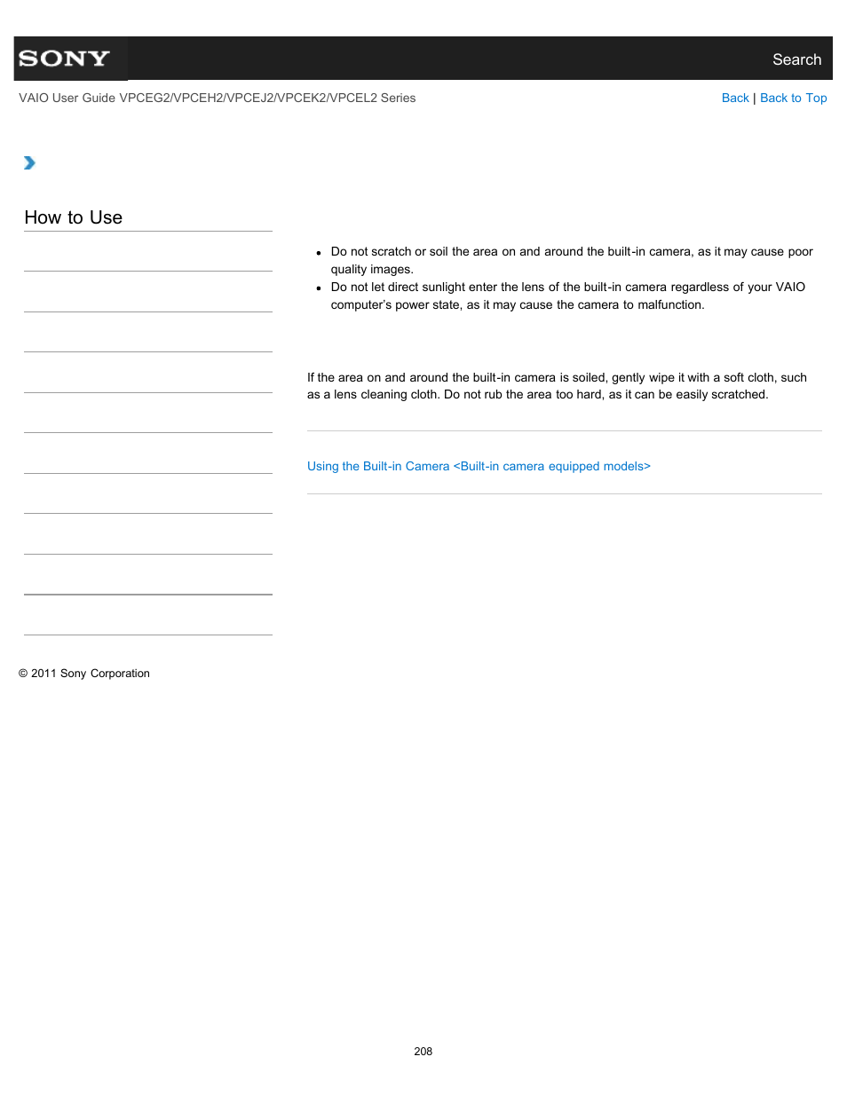 How to use | Sony VPCEL2 Series User Manual | Page 208 / 360