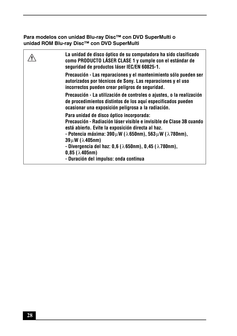 Sony VPCSA2HGX User Manual | Page 28 / 40