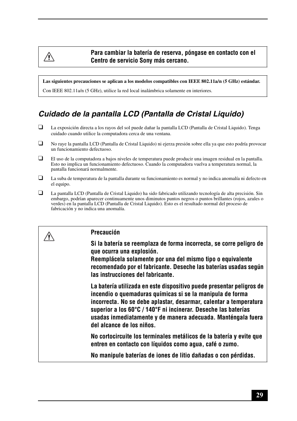Sony VPCSA2HGX User Manual | Page 29 / 40