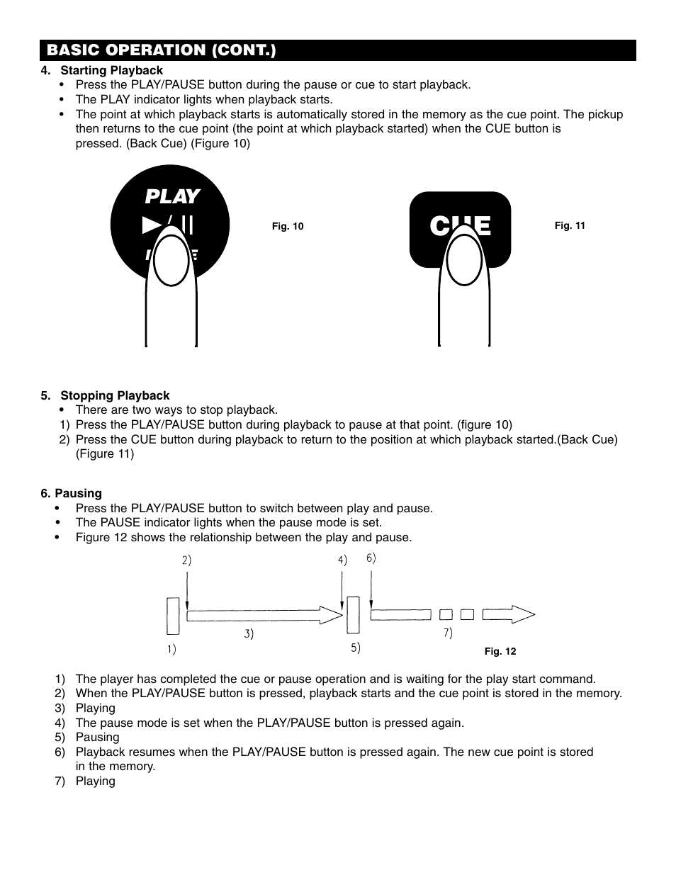 Play | American Audio DCD-PRO200 User Manual | Page 10 / 14