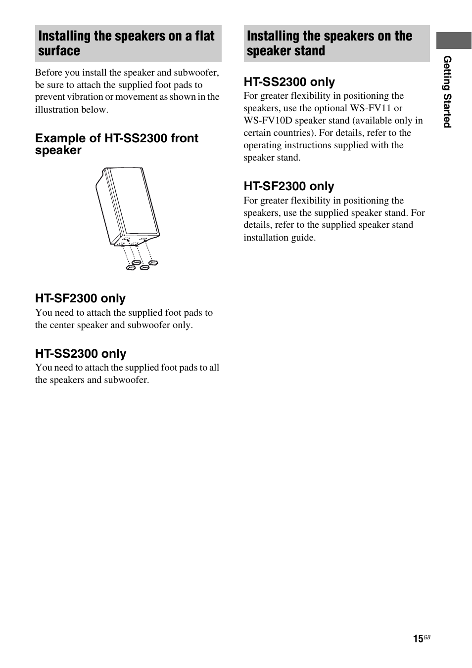 Sony STR-KS2300 User Manual | Page 15 / 76
