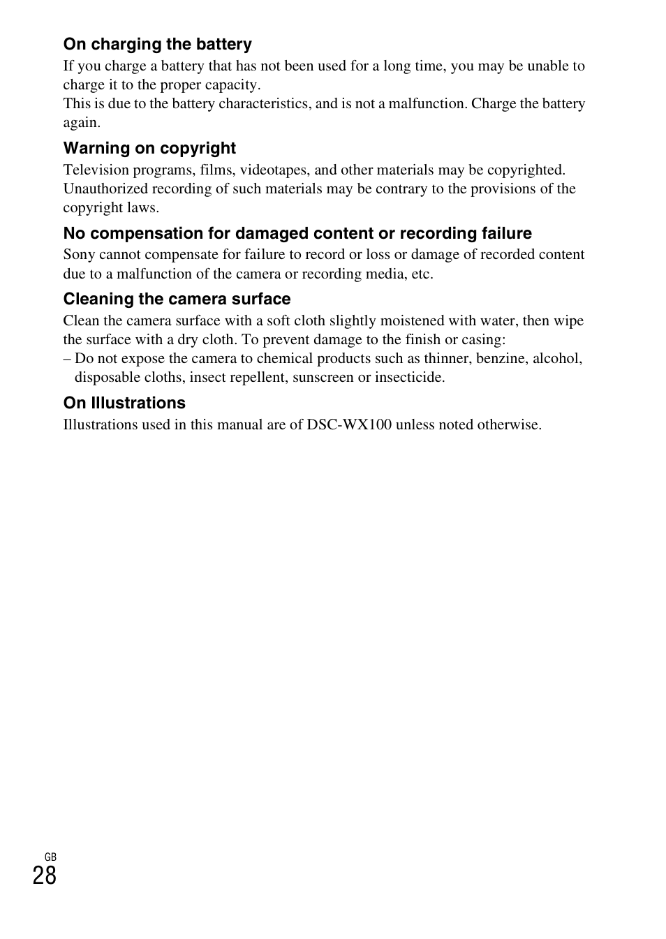 Sony DSC-WX100 User Manual | Page 28 / 64