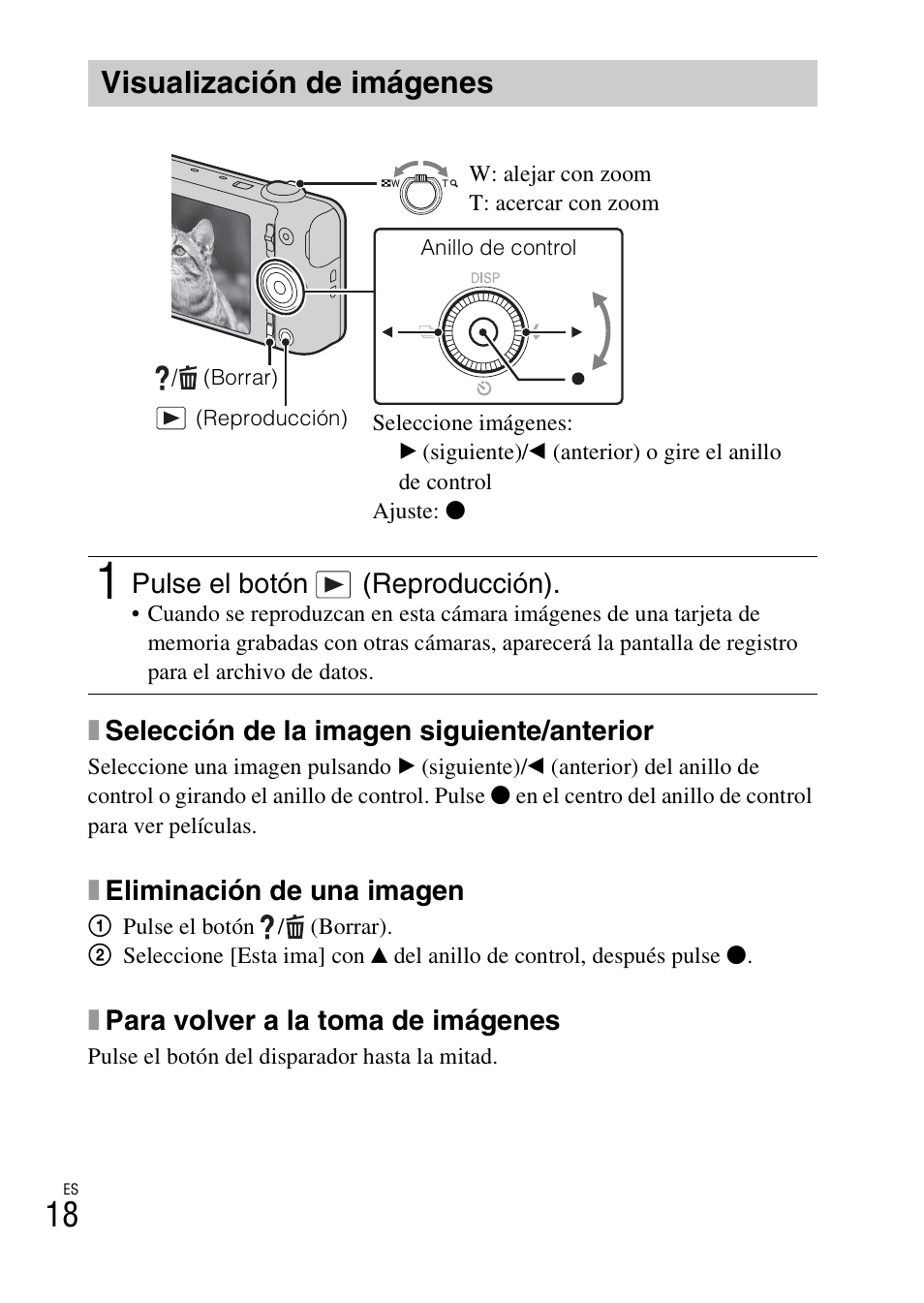 Visualización de imágenes | Sony DSC-WX100 User Manual | Page 48 / 64