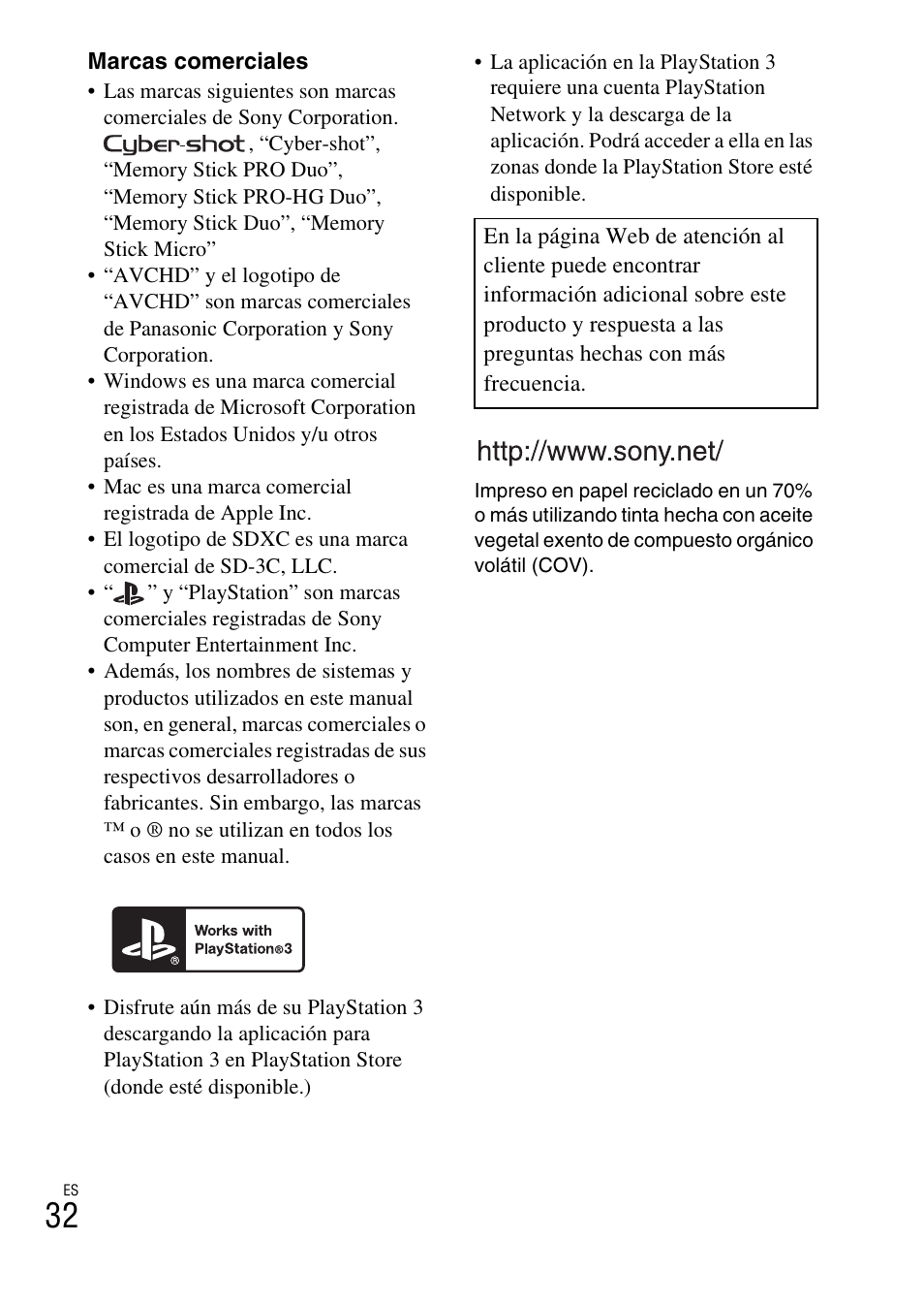 Sony DSC-WX100 User Manual | Page 62 / 64