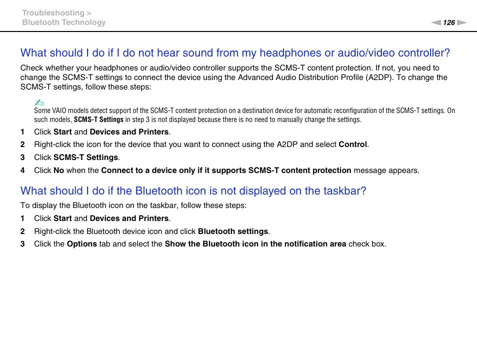 Sony VPCX131KX User Manual | Page 126 / 145