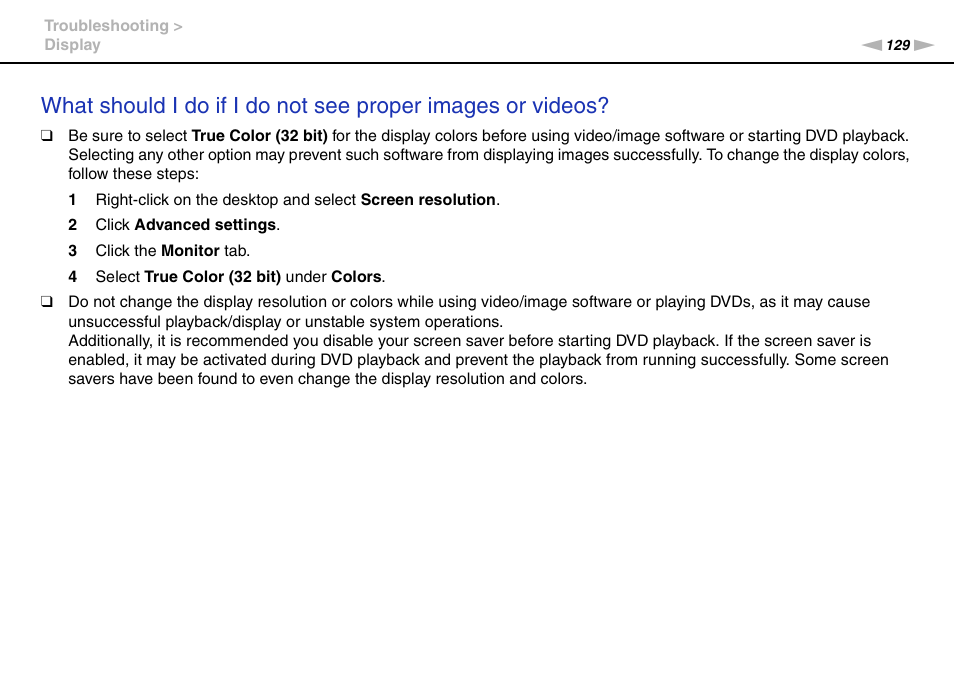 Sony VPCX131KX User Manual | Page 129 / 145