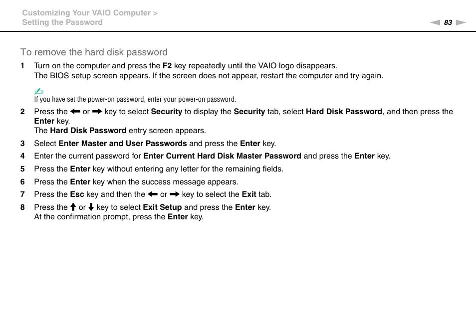 Sony VPCX131KX User Manual | Page 83 / 145