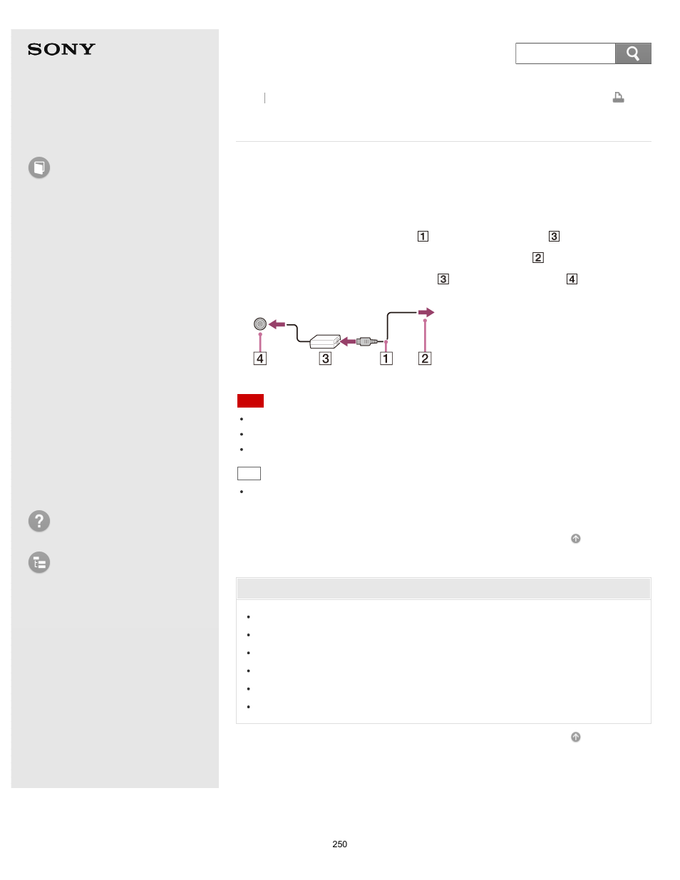 Connecting a power source, Connecting a power, Source | User guide, How to use, Troubleshooting list of topics, Vaio fit 14e/15e | Sony Vaio SVF1421 User Manual | Page 250 / 450