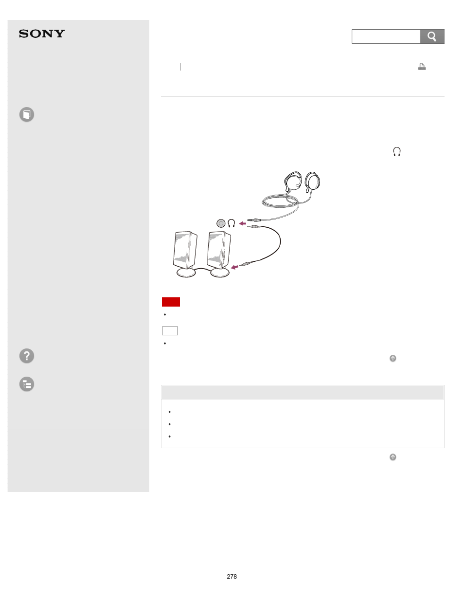 Connecting external speakers or headphones, User guide, How to use | Troubleshooting list of topics, Vaio fit 14e/15e | Sony Vaio SVF1421 User Manual | Page 278 / 450