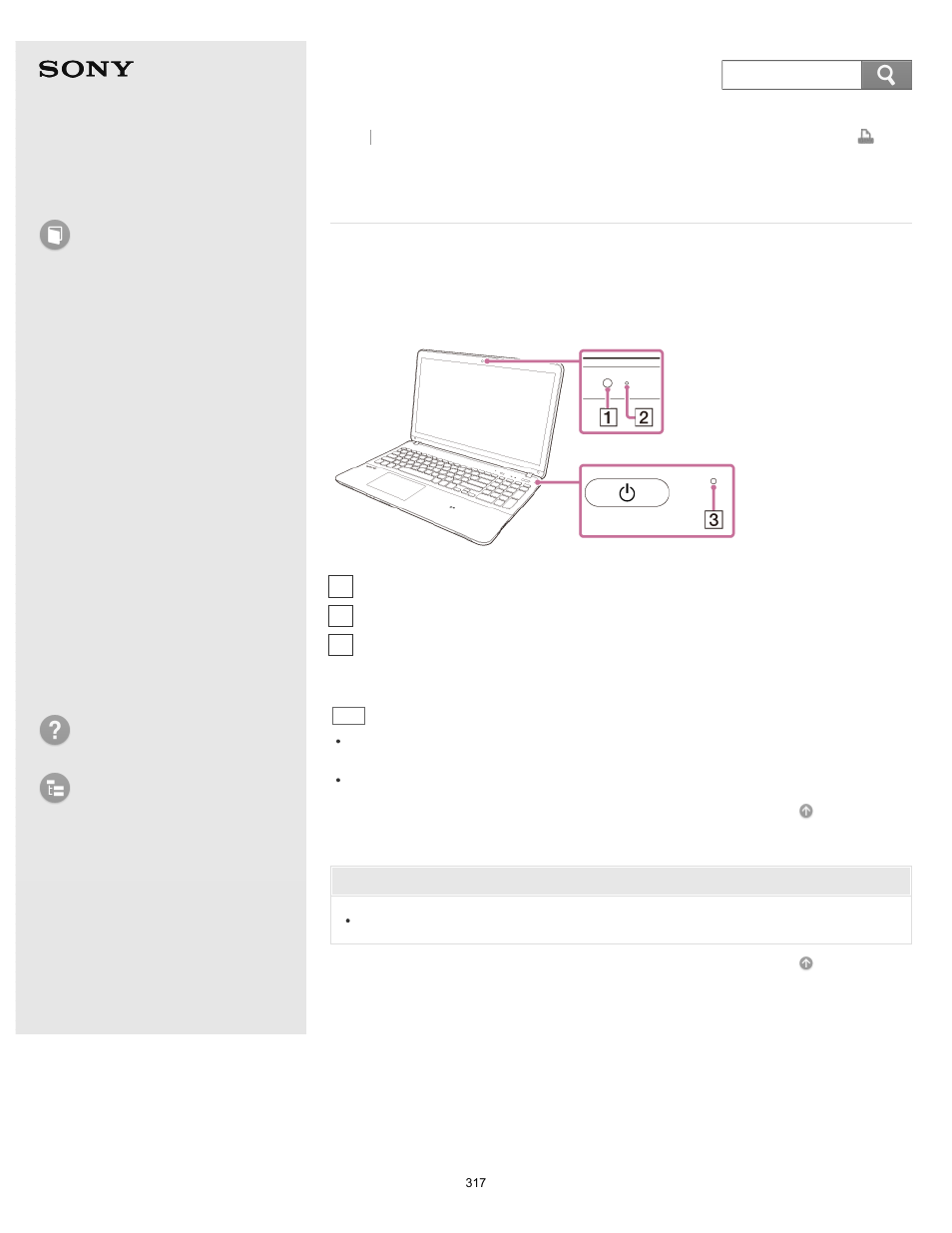 Models), Using the built-in camera (built-in camera, Equipped models) | User guide, How to use, Troubleshooting list of topics, Vaio fit 14e/15e | Sony Vaio SVF1421 User Manual | Page 317 / 450