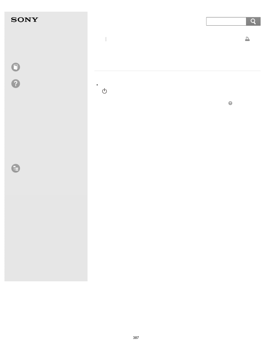 Keyboard or touch pad operations during sleep mode, User guide, How to use troubleshooting | List of topics | Sony Vaio SVF1421 User Manual | Page 387 / 450