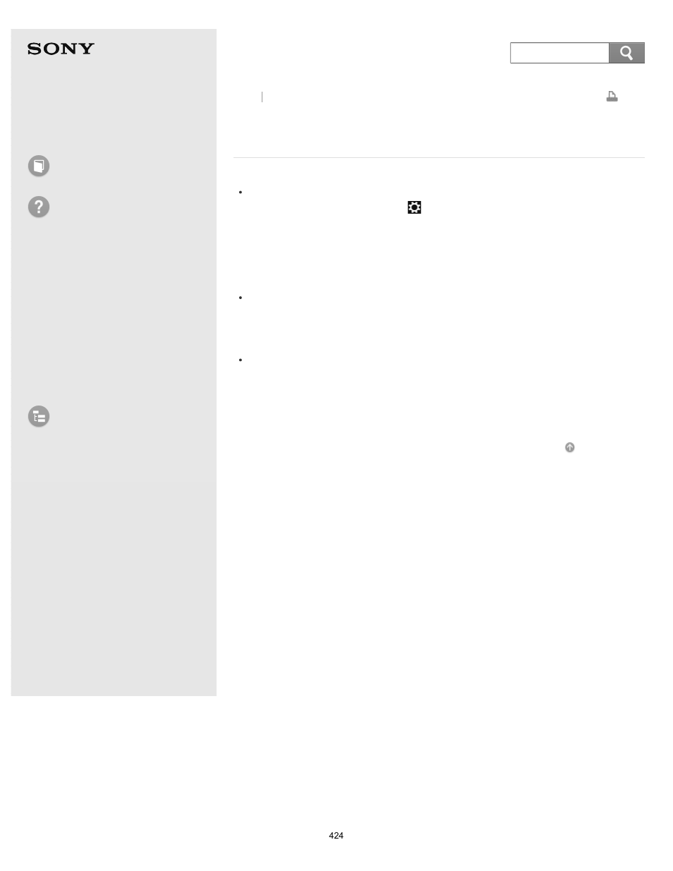 User guide, How to use troubleshooting, List of topics | Sony Vaio SVF1421 User Manual | Page 424 / 450