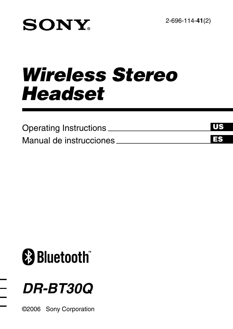 Sony DR-BT30Q User Manual | 56 pages