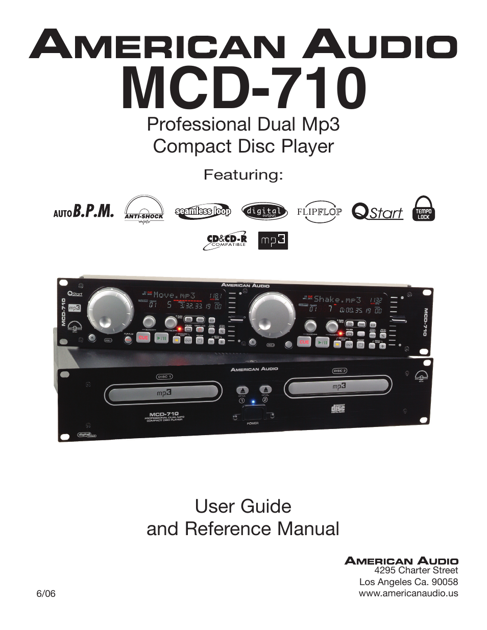 American Audio MCD-710 User Manual | 33 pages