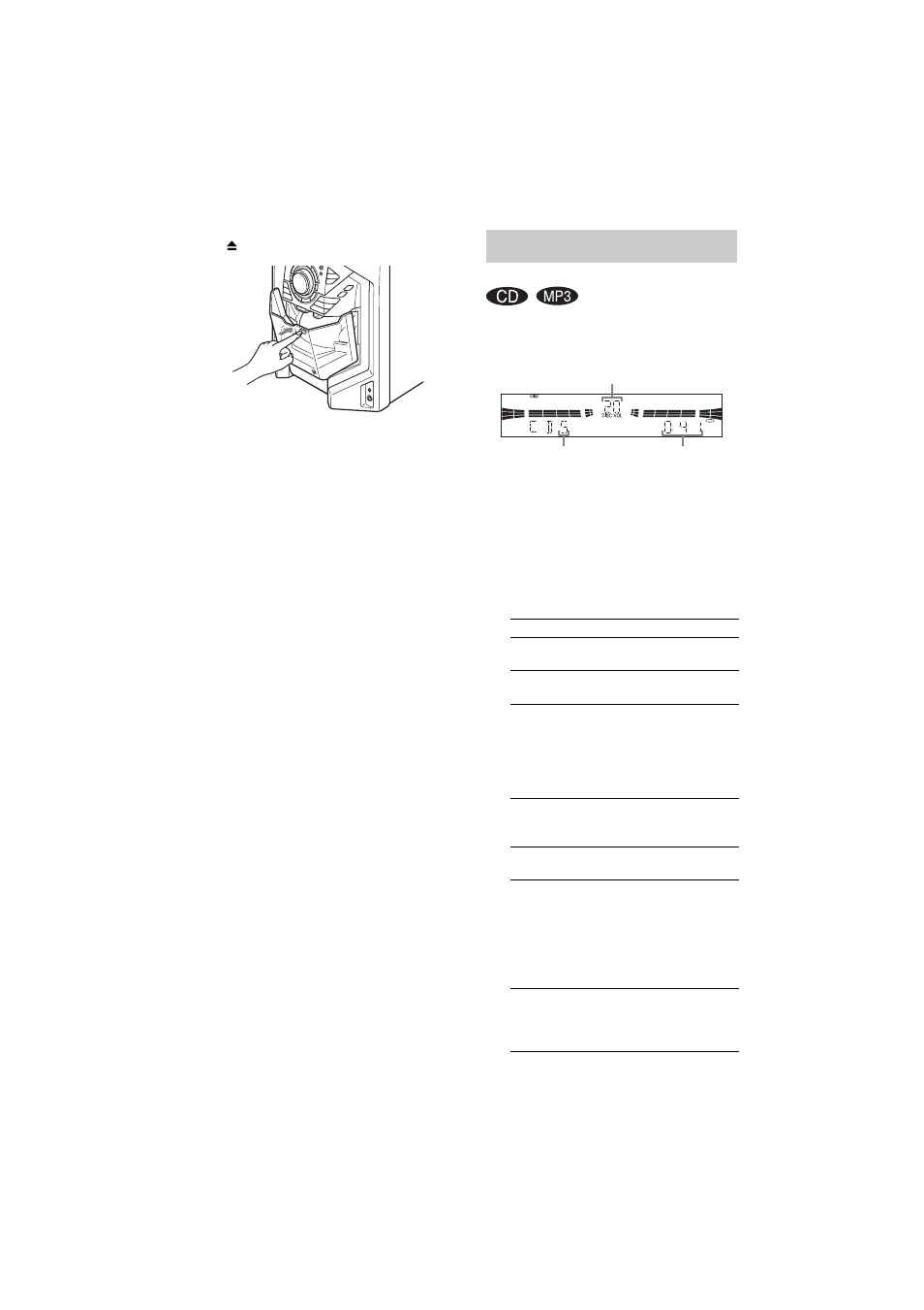 Playing a disc, Normal play/shuffle play | Sony HCD-GSX100W User Manual | Page 14 / 44