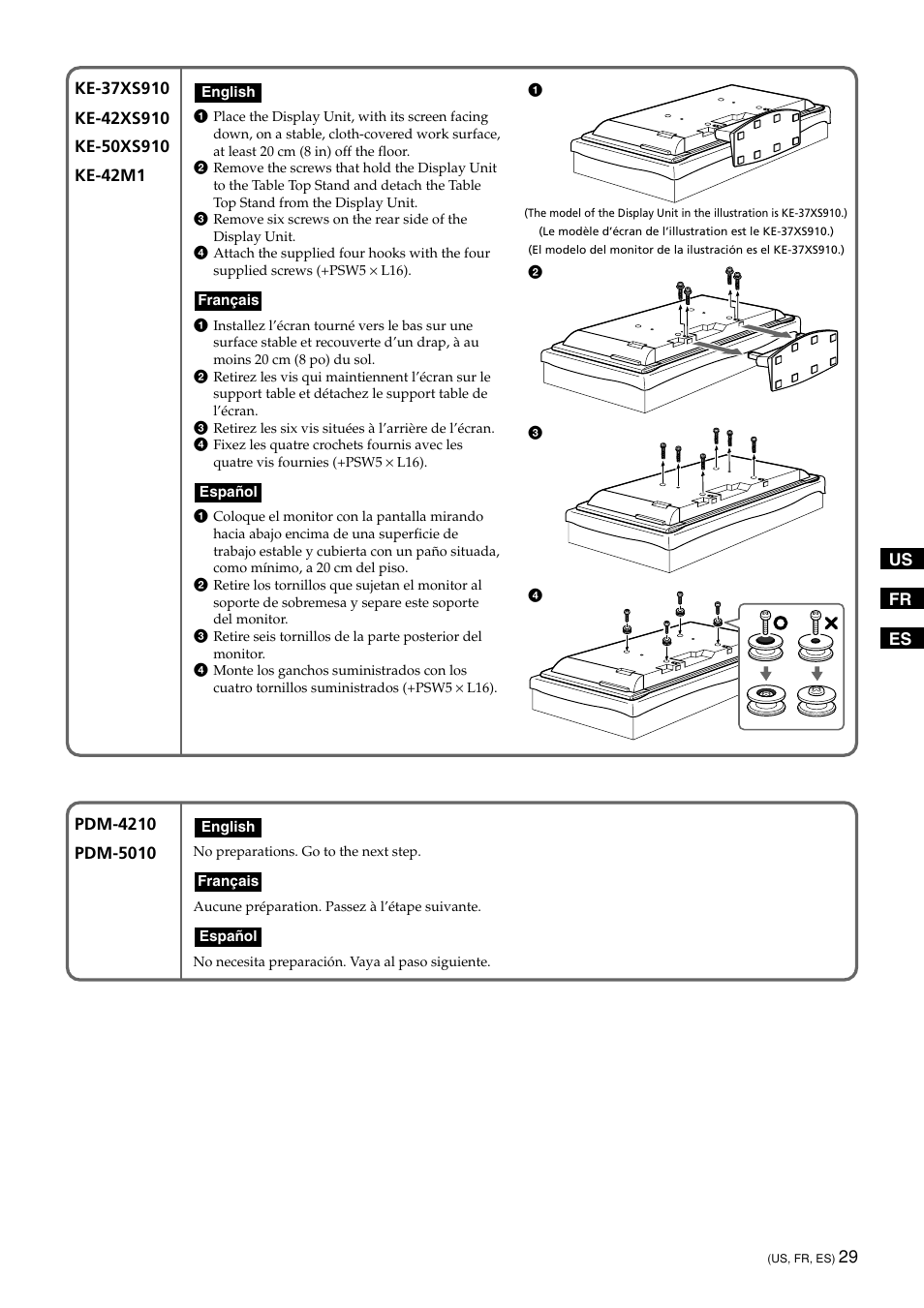 Sony KDE-50XBR950 User Manual | Page 29 / 44