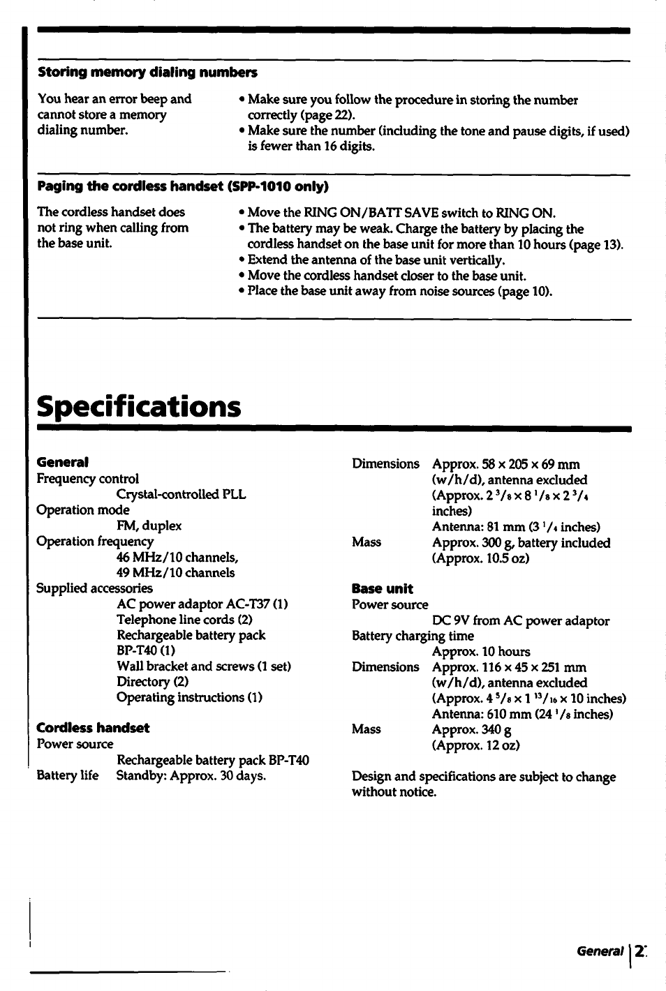 Sony SPP-1000 User Manual | Page 27 / 55