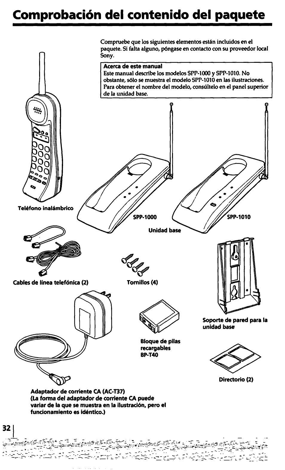 Sony SPP-1000 User Manual | Page 32 / 55