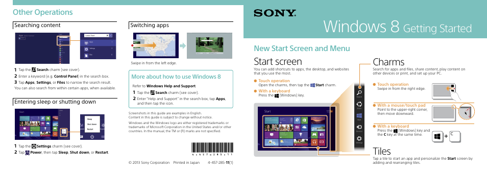 Sony SVD1321BPXB User Manual | 2 pages
