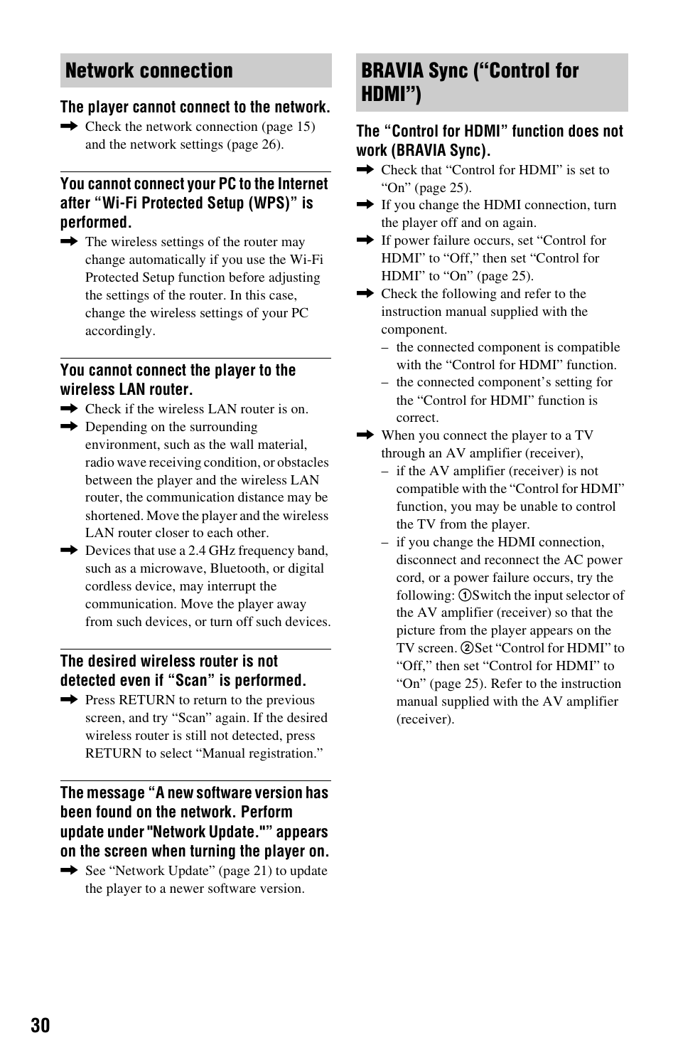 Sony BDP-BX57 User Manual | Page 30 / 39