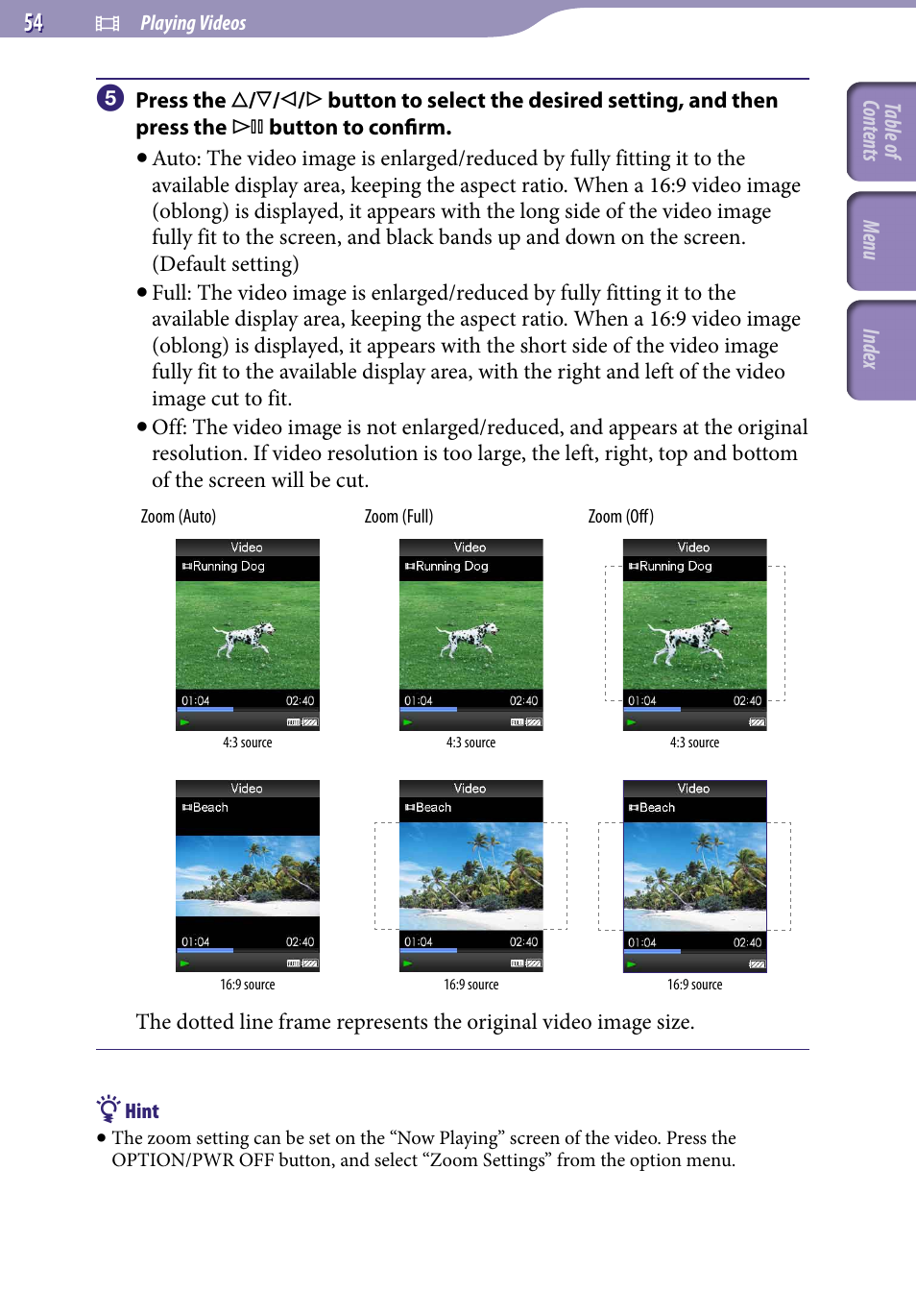 Sony NWZ-S716FSNC User Manual | Page 54 / 140