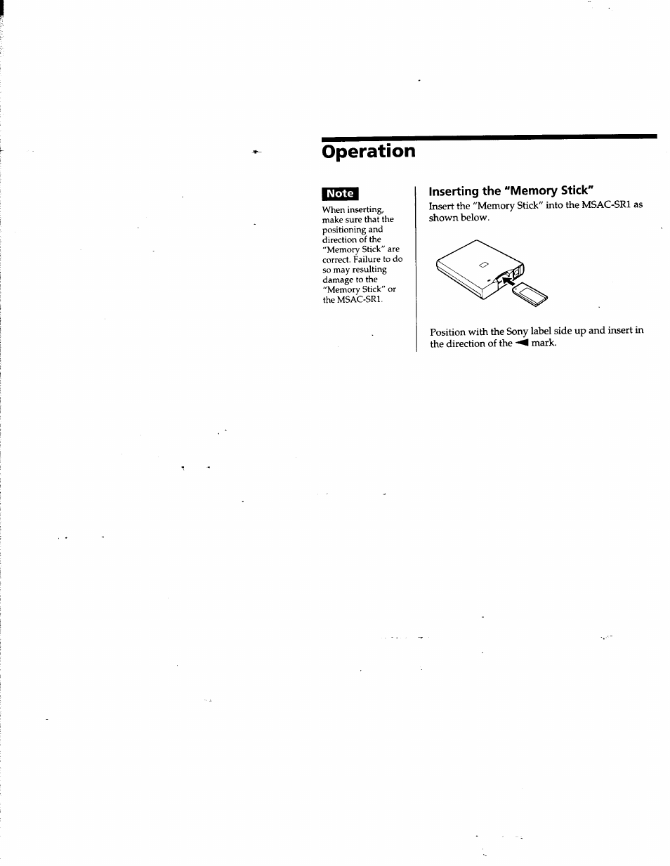 Operation | Sony DCR-PC100 User Manual | Page 8 / 11