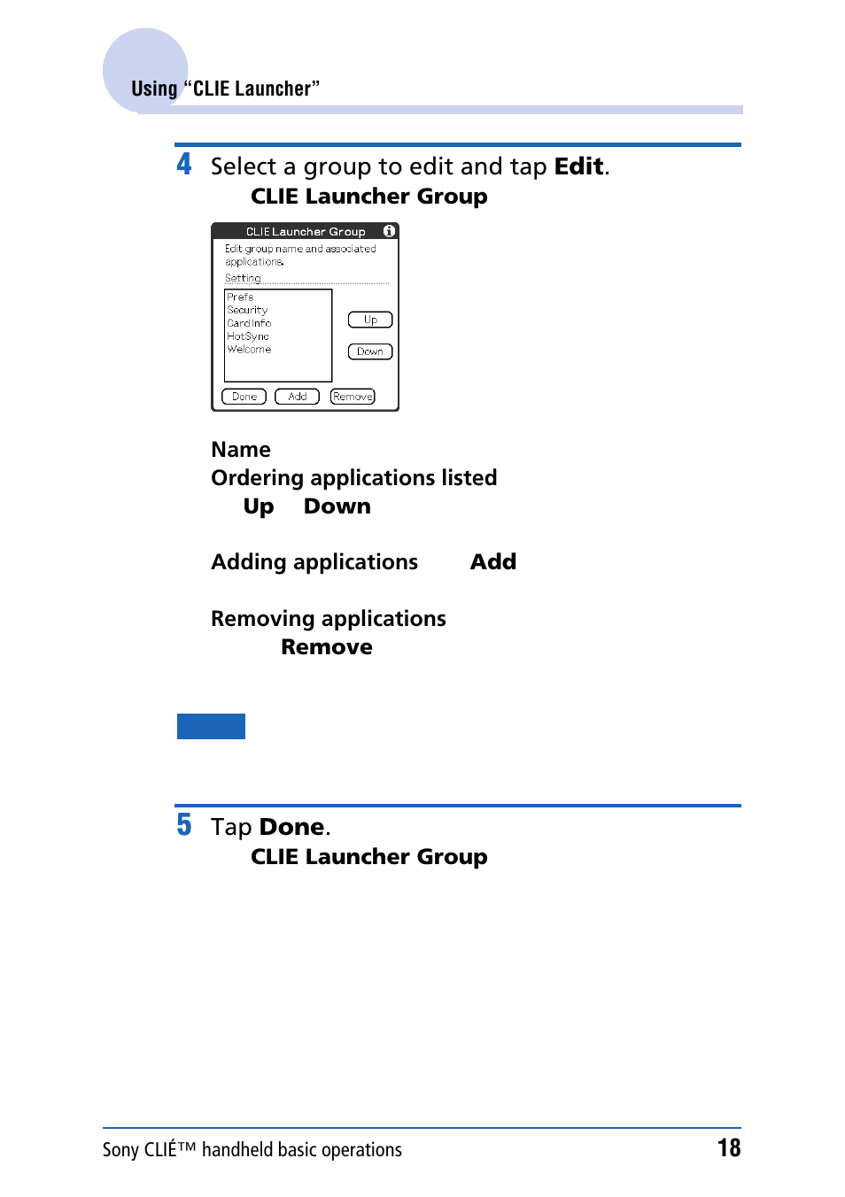 Sony PEG-NZ90 User Manual | Page 18 / 186