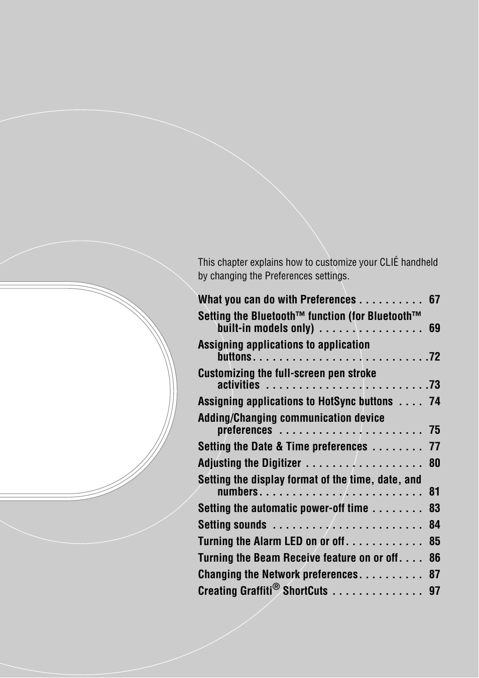 Customizing your sony clié™ handheld (preferences), Es 66-18 | Sony PEG-NZ90 User Manual | Page 66 / 186