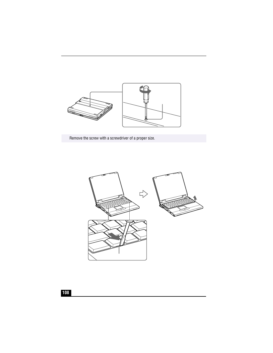 Removing the memory module cover, Keyboard stoppers | Sony PCG-XG700 User Manual | Page 108 / 154