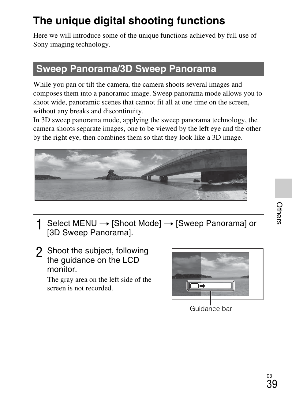 The unique digital shooting functions | Sony NEX-7 User Manual | Page 39 / 64