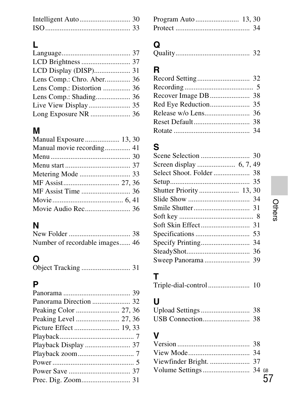 Sony NEX-7 User Manual | Page 57 / 64