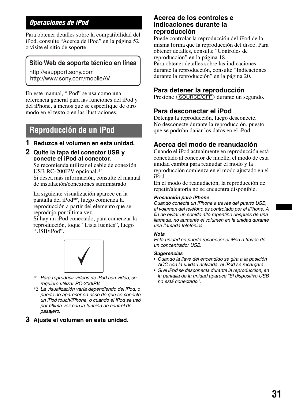 Operaciones de ipod, Reproducción de un ipod | Sony XAV-60 User Manual | Page 149 / 180