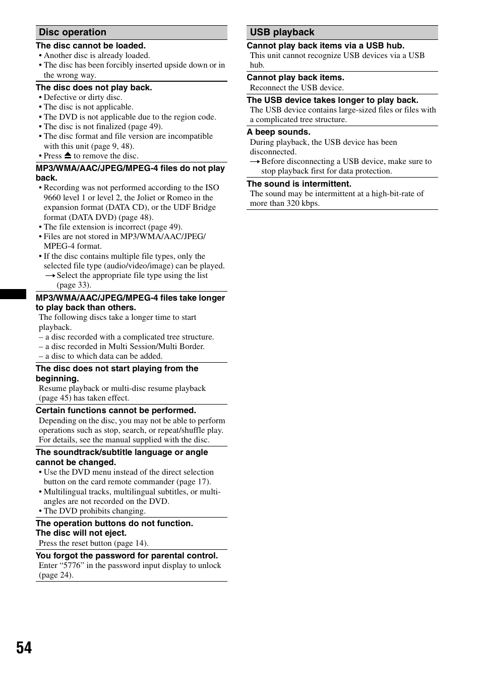 Sony XAV-60 User Manual | Page 54 / 180