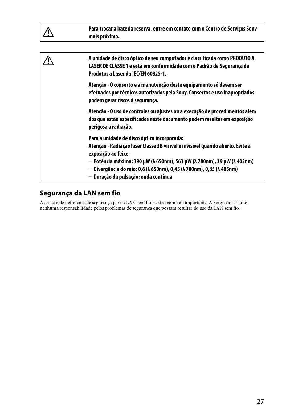 Sony SVS1311ZDZB User Manual | Page 27 / 32