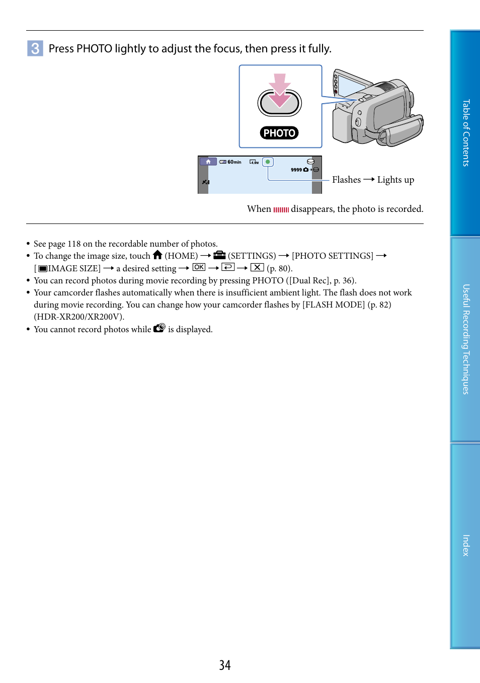 Sony HDR-XR200V User Manual | Page 34 / 133