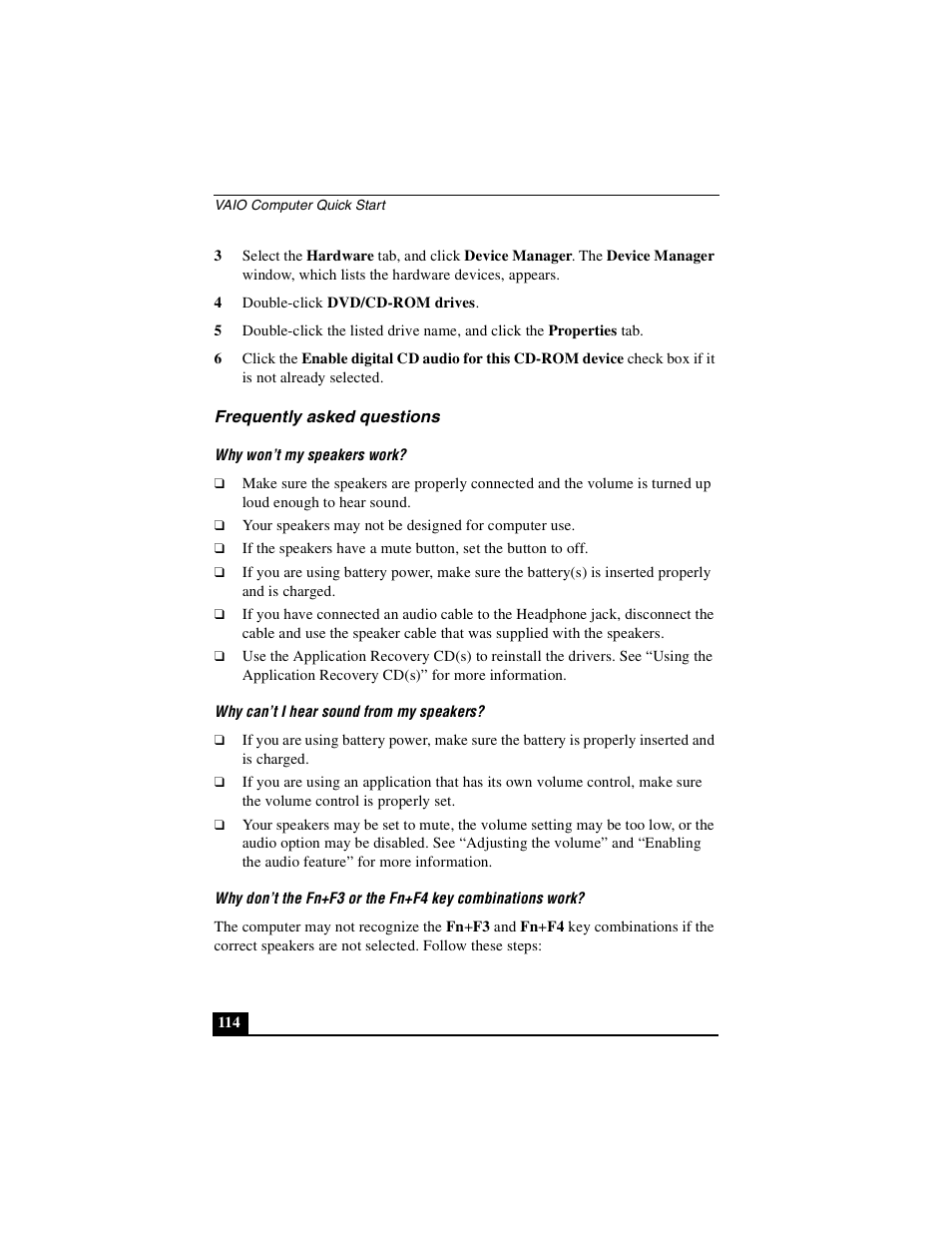 Frequently asked questions | Sony PCG-VX89P User Manual | Page 114 / 200