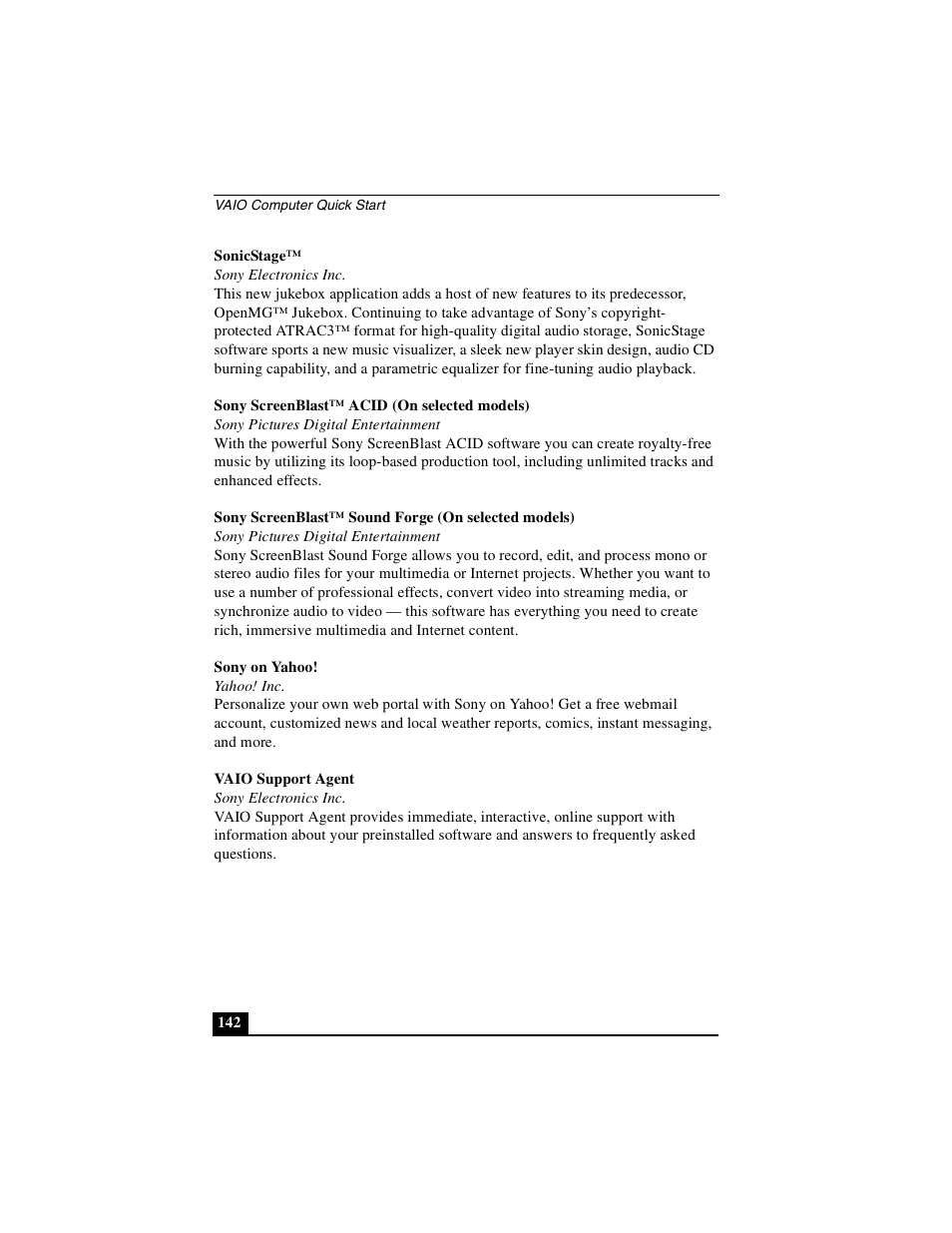 Sony PCG-VX89P User Manual | Page 142 / 200