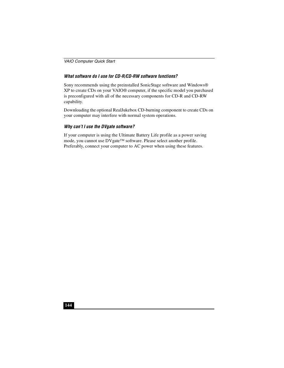 Sony PCG-VX89P User Manual | Page 144 / 200
