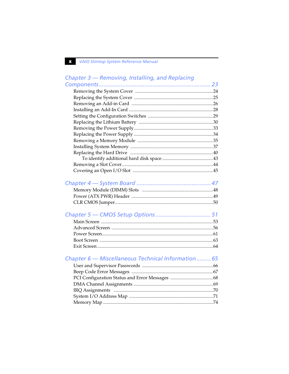 Sony PCV-LX920 User Manual | Page 10 / 94