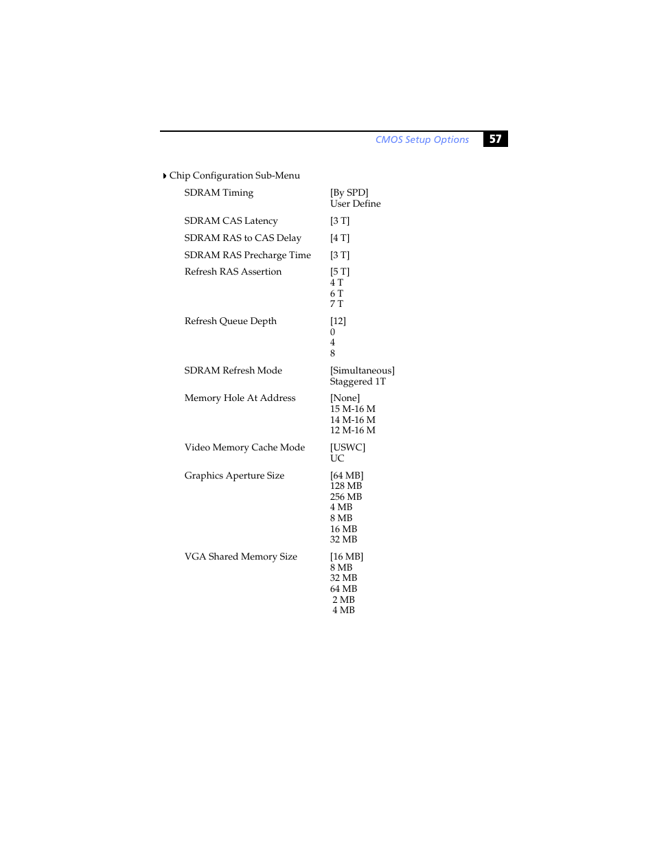 Chip configuration (see, Chip configuration sub-menu | Sony PCV-LX920 User Manual | Page 69 / 94