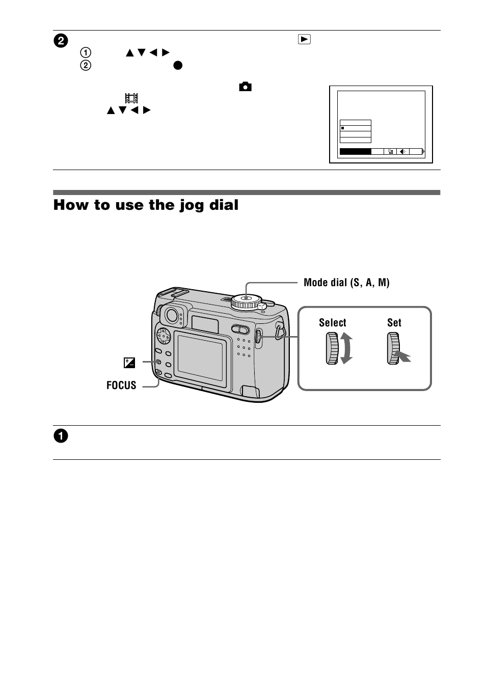How to use the jog dial, Al (42), 42 how to use the jog dial | Sony DSC-S75 User Manual | Page 42 / 104