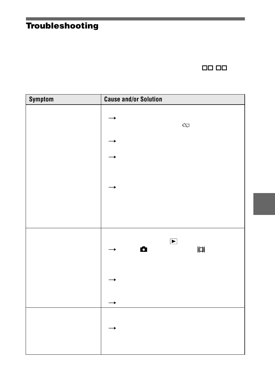Troubleshooting, 87 troubleshooting | Sony DSC-S75 User Manual | Page 87 / 104