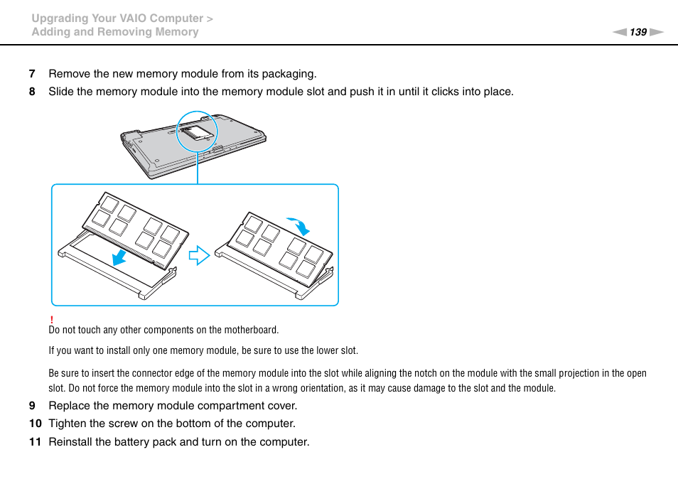 Sony VGN-Z790D User Manual | Page 139 / 205