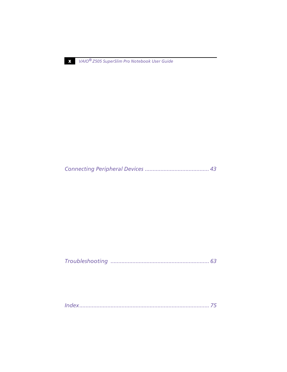 Sony PCG-Z505HE User Manual | Page 10 / 88