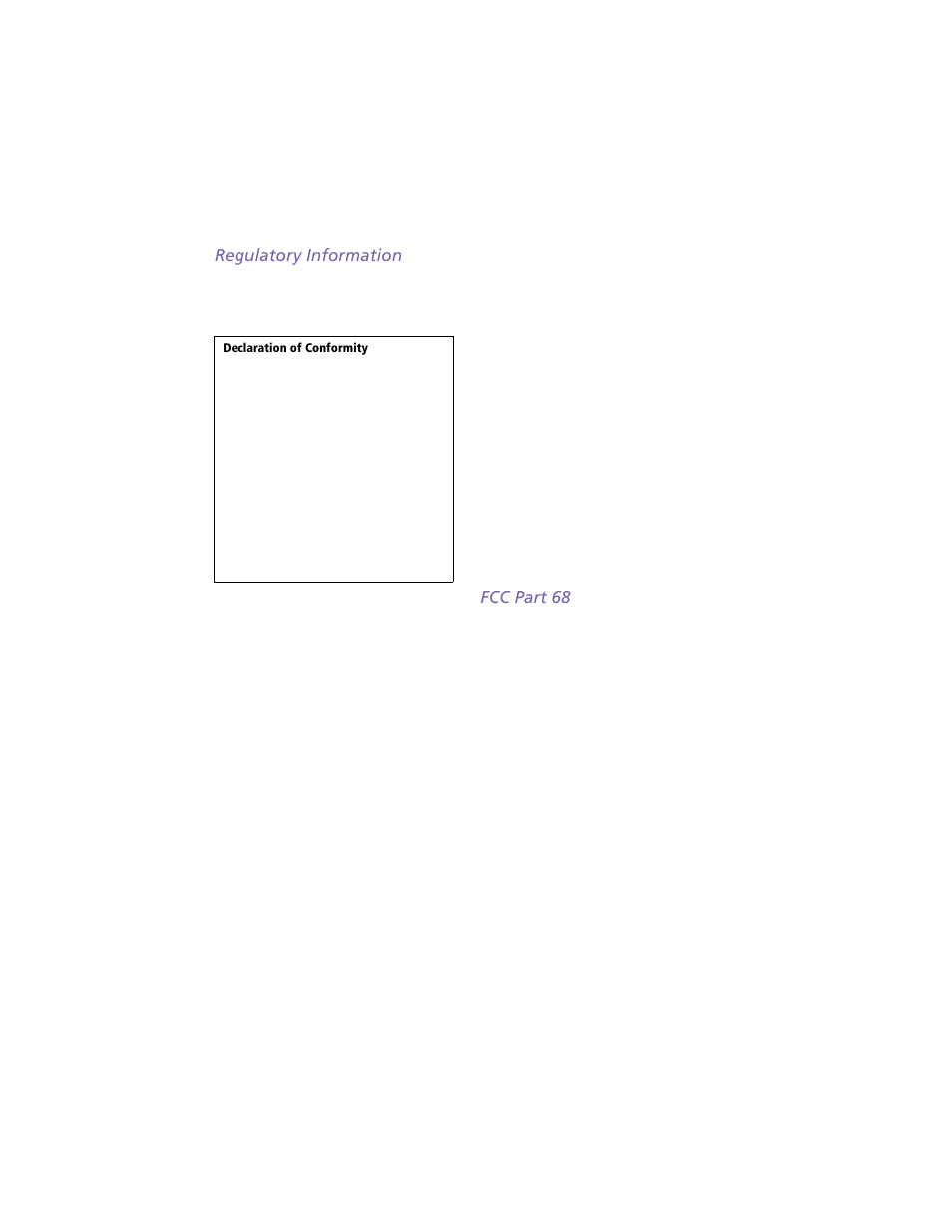 Regulatory information, Fcc part 68 | Sony PCG-Z505HE User Manual | Page 4 / 88