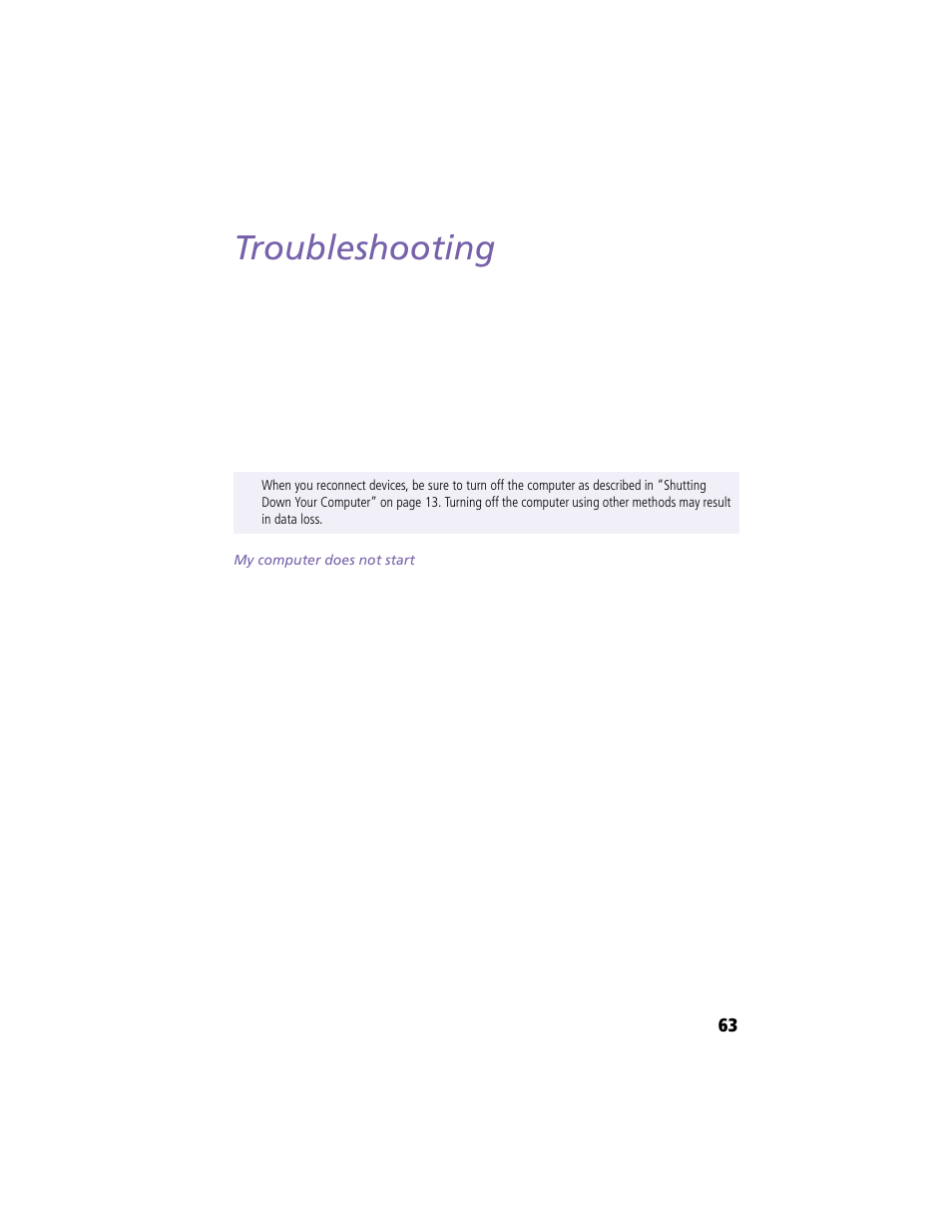 Troubleshooting | Sony PCG-Z505HE User Manual | Page 73 / 88