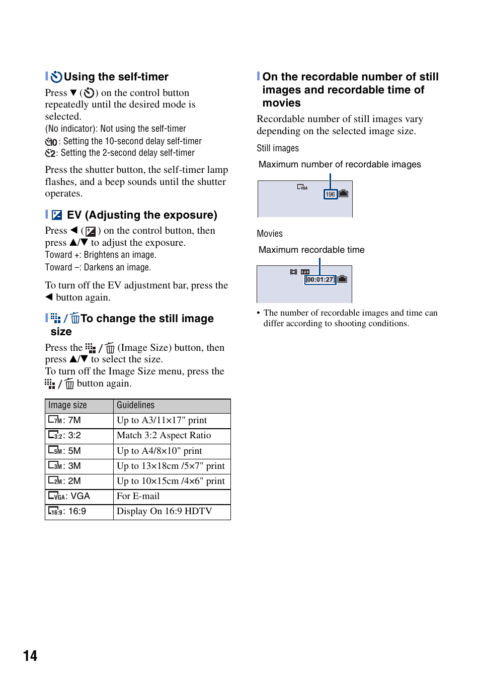 Sony DSC-S650 User Manual | Page 14 / 64