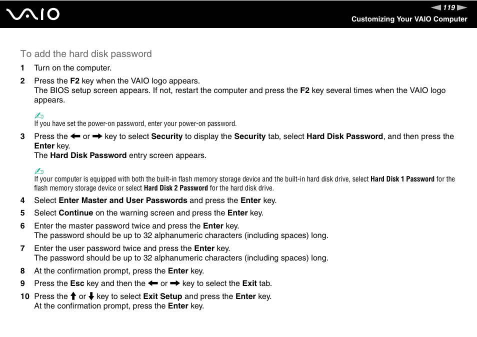 Sony VGN-TT250N User Manual | Page 119 / 228