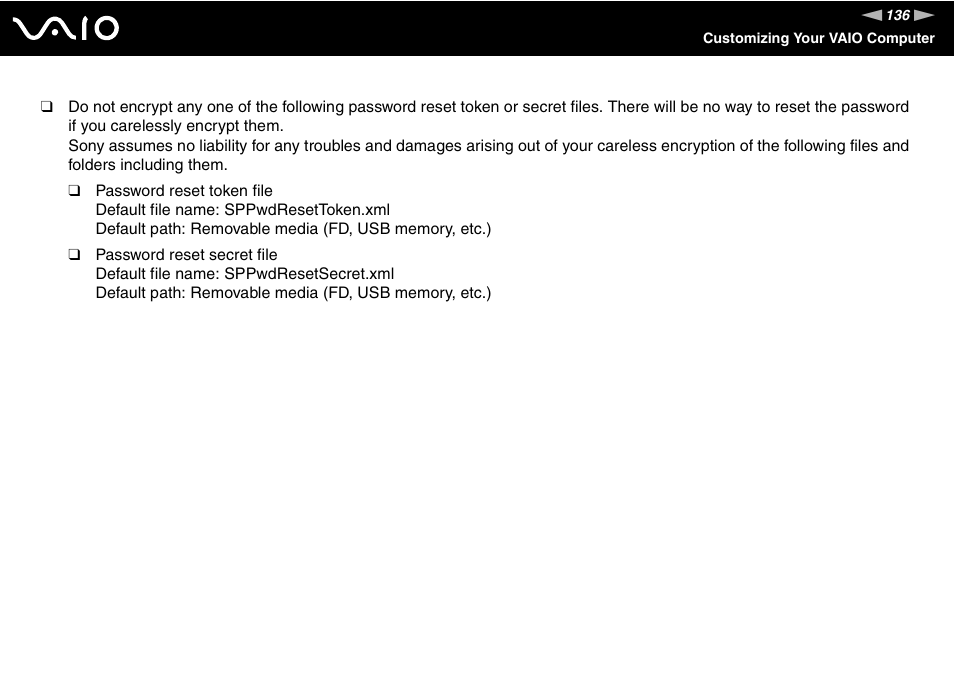 Sony VGN-TT250N User Manual | Page 136 / 228