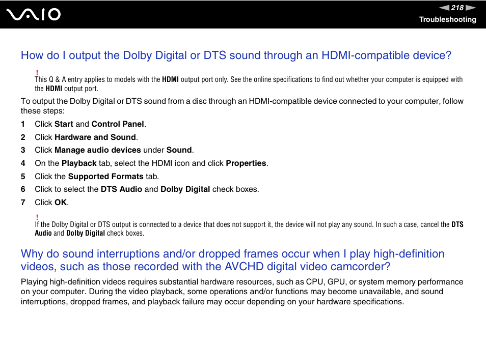 Sony VGN-TT250N User Manual | Page 218 / 228